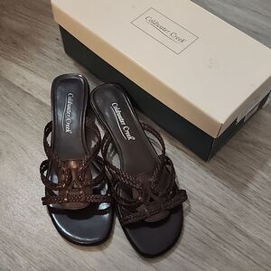 Coldwater Creek Knot Woven Sandals